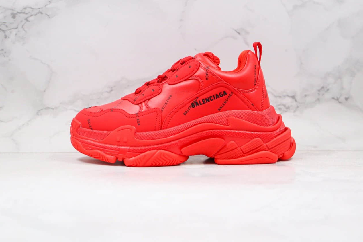 Balenciaga Triple S Clunky Shoes Red 536737-W2FA1-6010